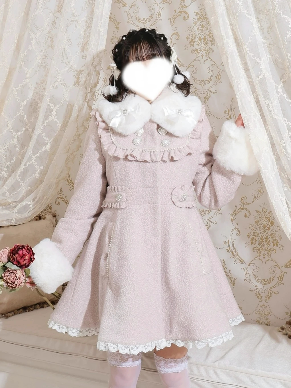 ❤︎専用❤︎ リボンダッフルコート♡ mille fille closet♡ 姫系 さき