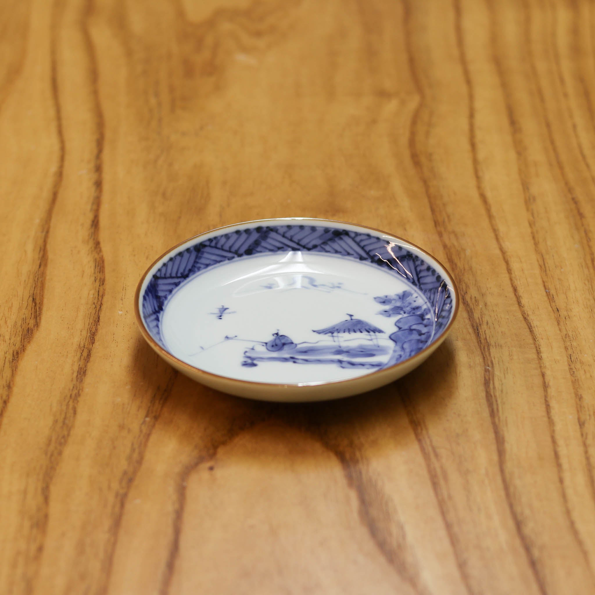 在庫限り】波佐見焼 皿 | 地紋山水 5寸皿 | 3枚セット |