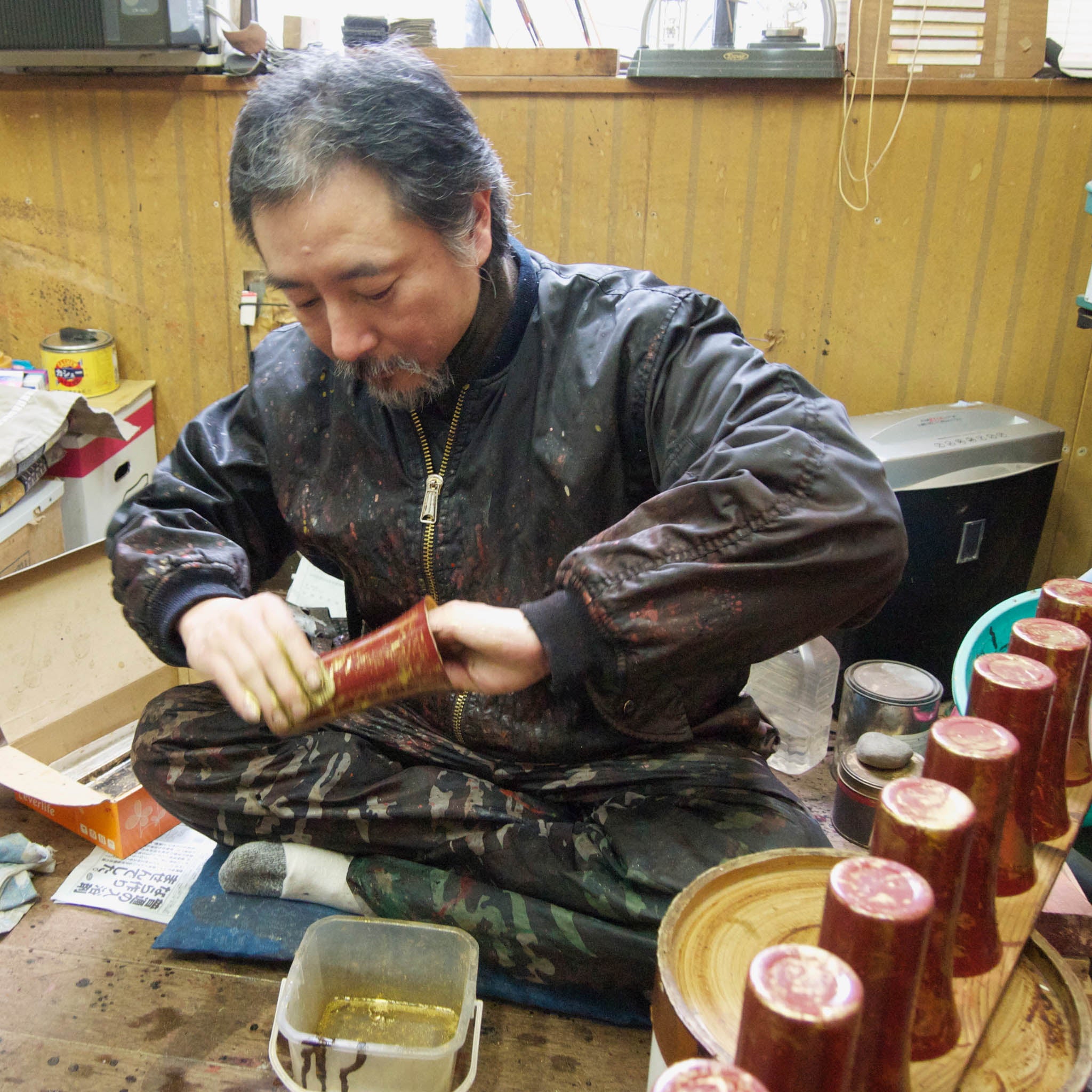 山中塗 カップ | 白檀 ハイボール | 二重構造 赤 | ウチキ