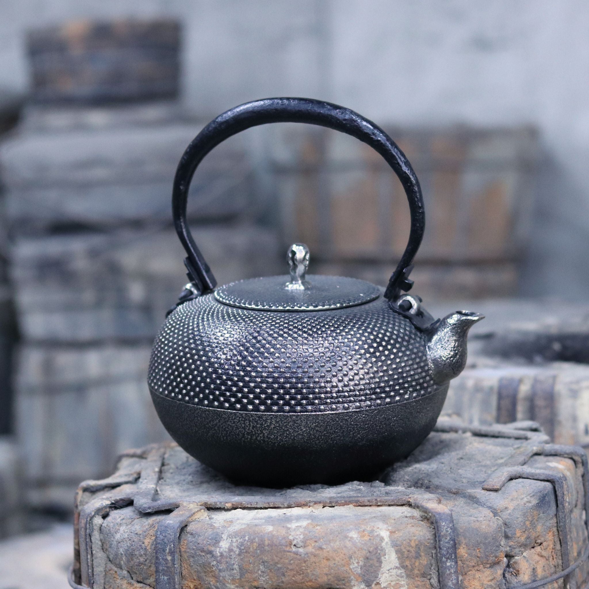 鉄瓶 南部鉄器 光雲作 松 銘 茶道具 茶器 鉄瓶 南部鉄器 光雲作 松 銘