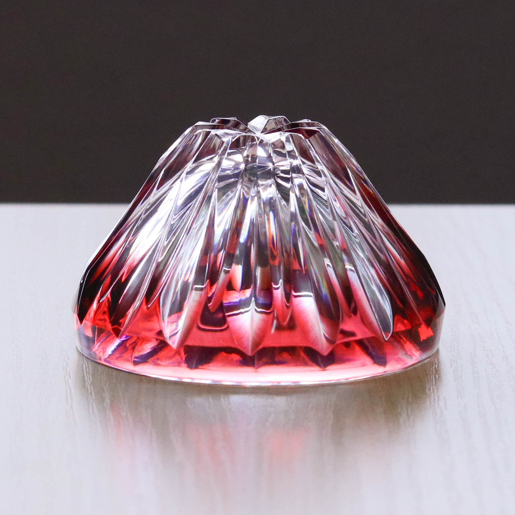 薩摩切子 盃 | 富士山 | 赤富士 | 薩摩びーどろ工芸