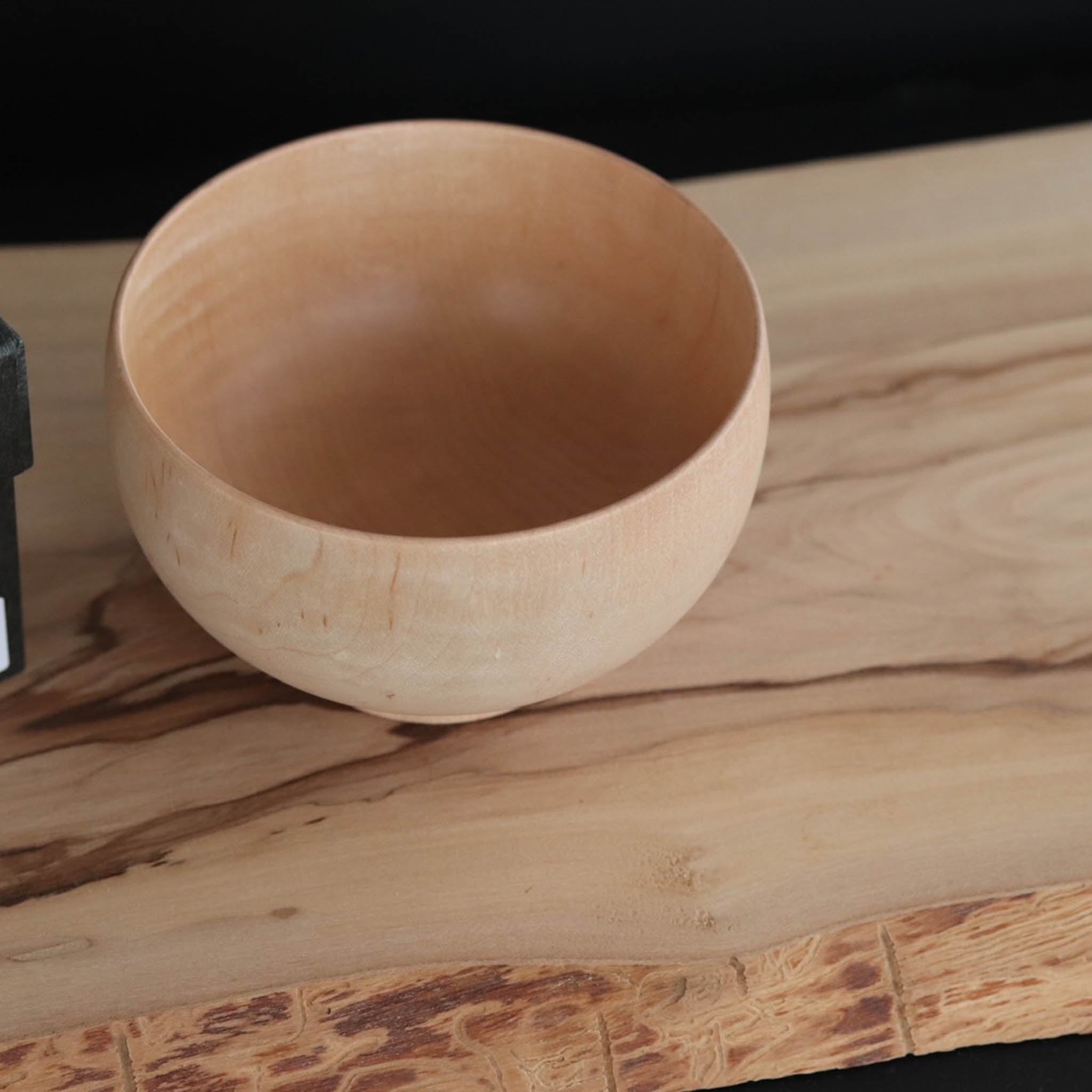 山中漆器 お椀 | しらさぎ椀M ナチュラル | 楓 | 白鷺木工