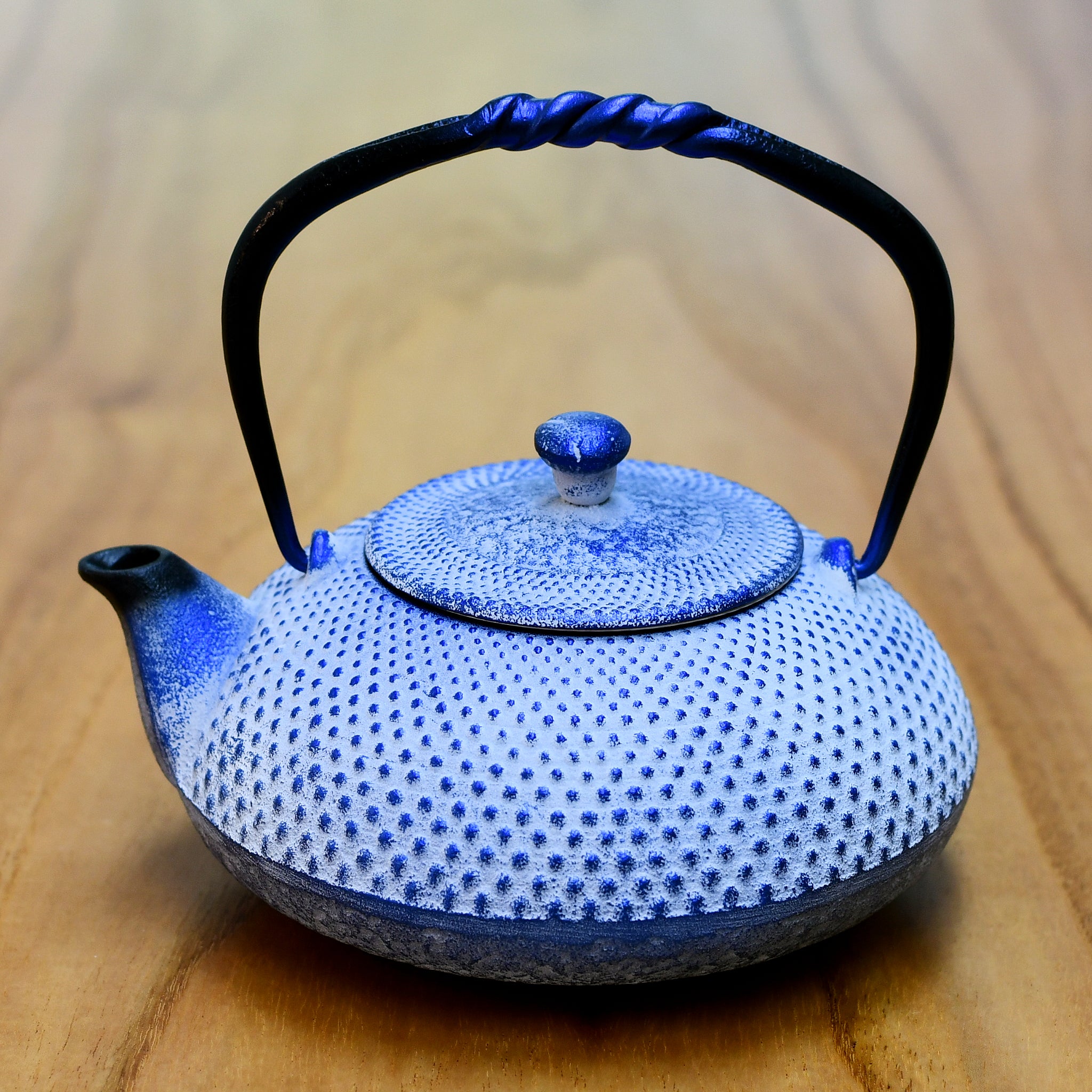 廃番】南部鉄器 急須 | アラレパール | 瑠璃白 | 及富