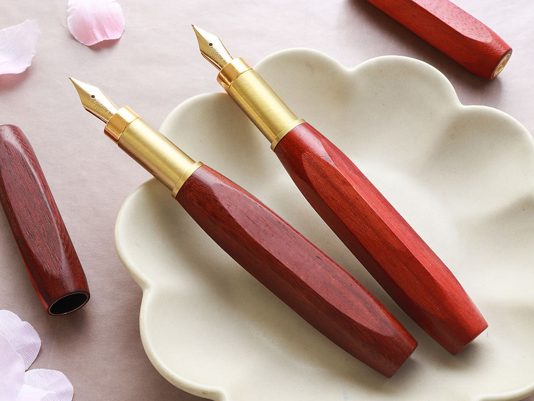 WANCHER 世界樹万年筆 渓流ニブ おまけ付き 木箱入り 長刀 WANCHER