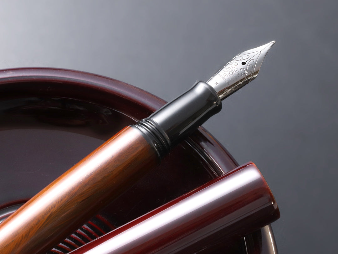 世界万年筆・会津漆・ベラウッド Fountain Pen | ワンチャーペン Wancher