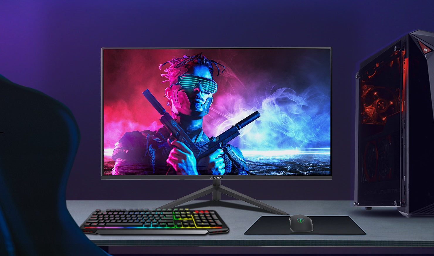 JAPANNEXT 27型 フルHDパネル搭載165Hz対応ゲーミングモニター JN