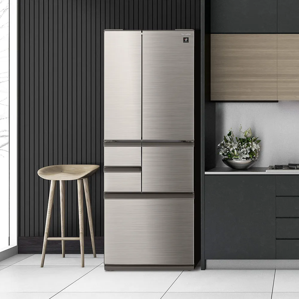 SHARP 大型冷蔵庫 500L〜 自動製氷機能 RED レッド 二人暮らし用冷蔵庫