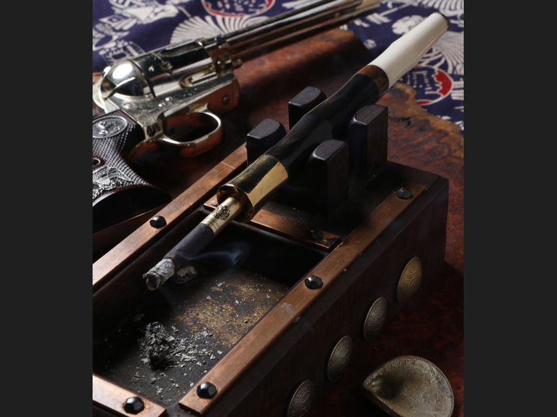 2653 キセル 煙草 ケース 木製 時代物 2653 キセル 煙草 ケース 木製