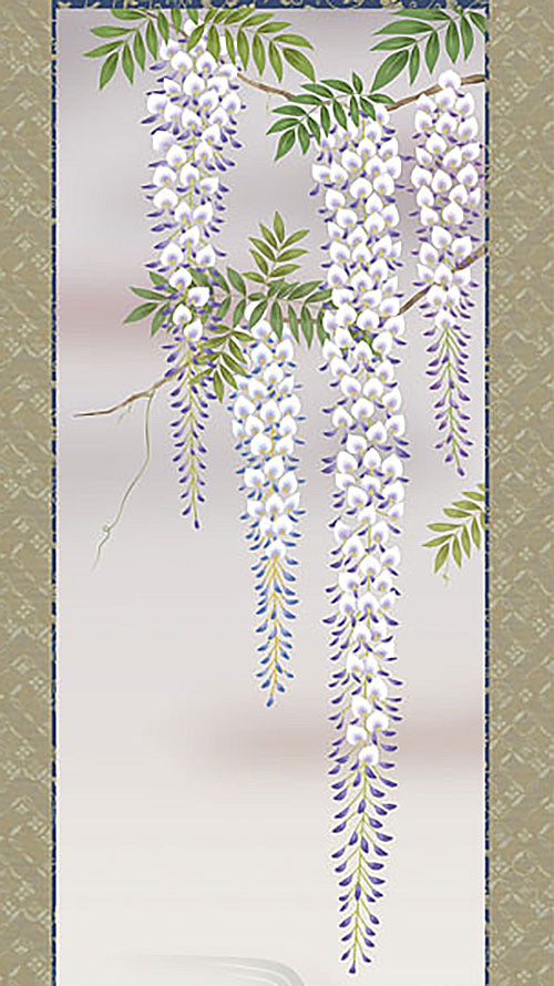 掛け軸 山木之図 森貫水 箱入り 掛軸・42・】◇美人画 花鳥 美術工芸