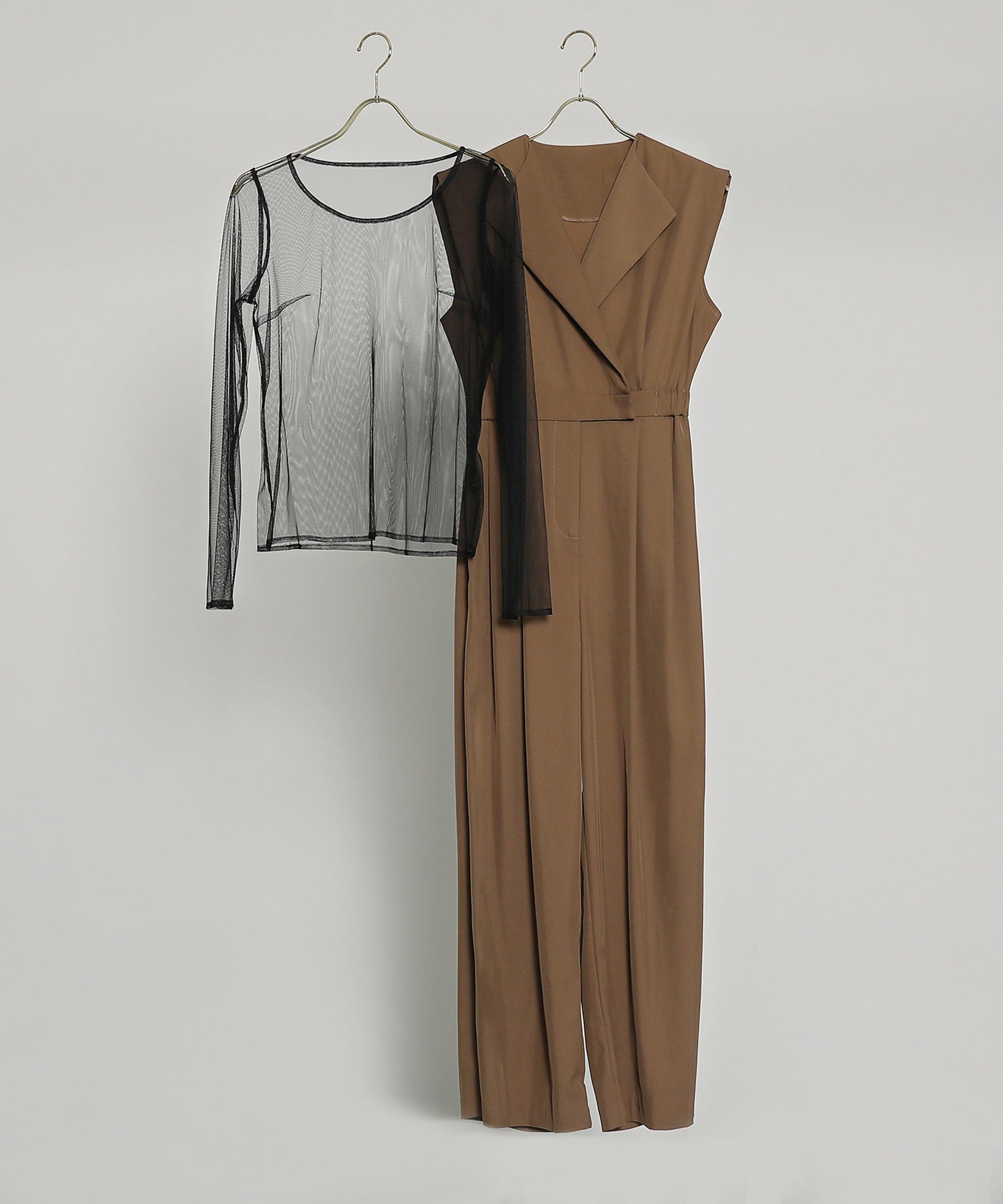 オールインワン パンツドレス シアートップス