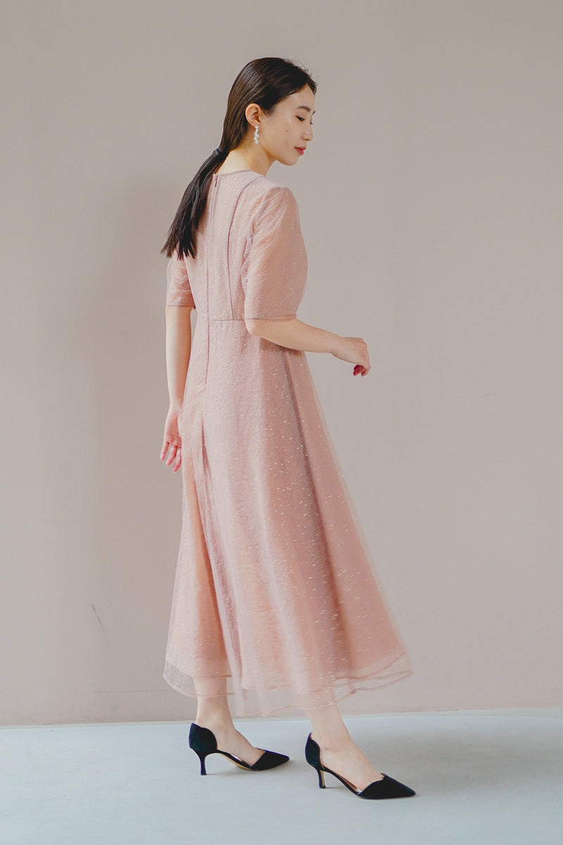 kaene/ラメミックスエアリードレス オレンジ36