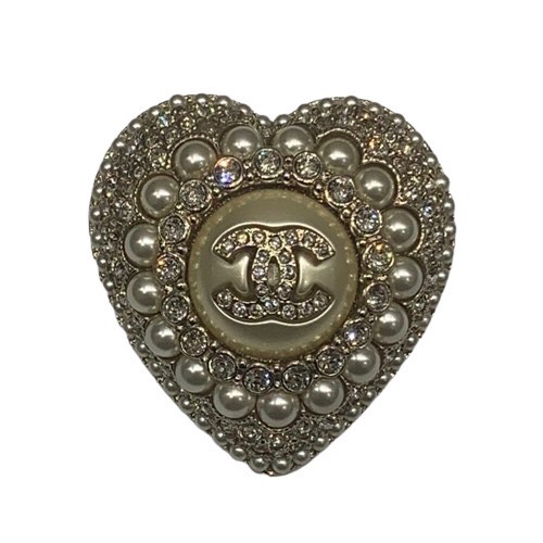 CHANEL シャネル ハートブローチ そのほかのアイテム ラインストーン