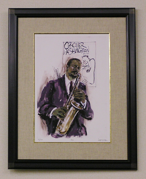 絵画・額縁・版画・津田 耕・play Ⅲ・JAZZ・美術品・インテリア・雑貨