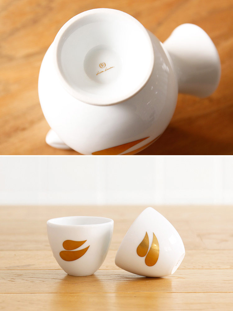 リサラーソン LisaLarson 徳利とお猪口 おさけとり 金 リサ・ラーソン