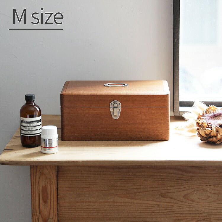 ツガの救急箱 Mサイズ 倉敷意匠 ウッドボックス 薬箱 木箱 収納