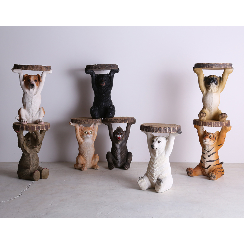 アニマルサイドテーブル ポーラーベア - サイドテーブルの通販