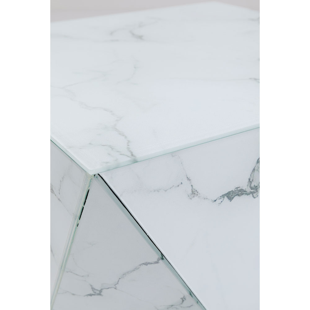 廃番】ラグジュアリー トライアングル マーブル サイドテーブル