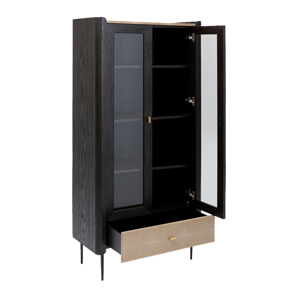 廃番】ミラノ170x80cm ディスプレイキャビネット - リビングボード