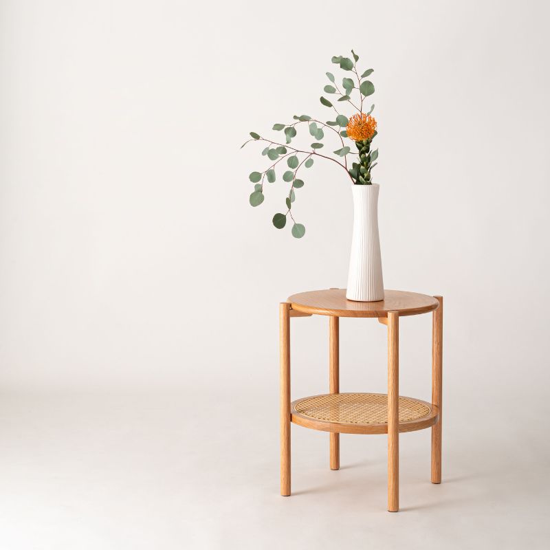 ラタンサイドテーブル【ナチュラル】 – 河口家具製作所オンライン