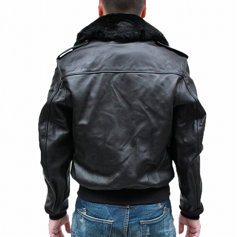 深水光太着用似❗️短丈 MIDWAY A-2 牛革 フライトジャケット 黒S