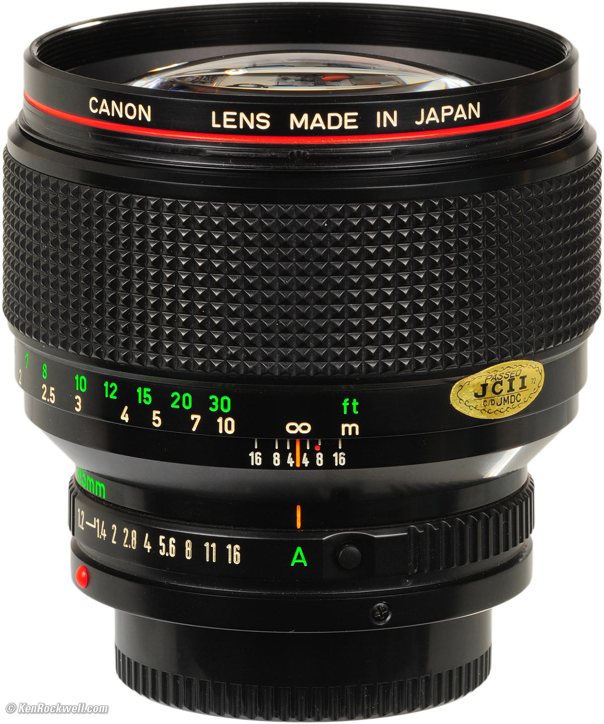 ☆超美品☆ CANON LENS NEW FD 85mm 1.2 L ☆完動品！ Canon FD 85mm f