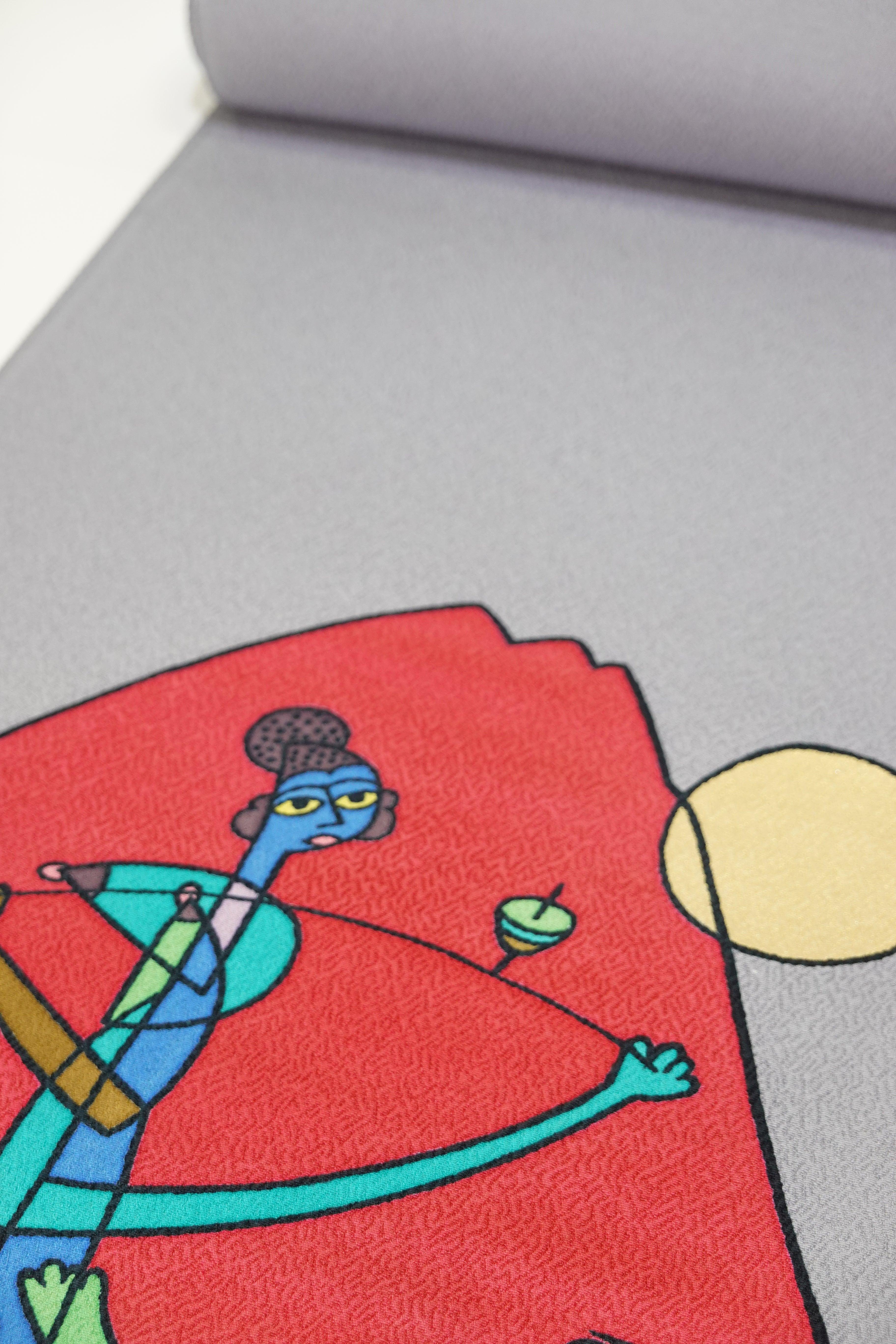 大型】日展特選作家 百貫華峰（俊夫）染額 A