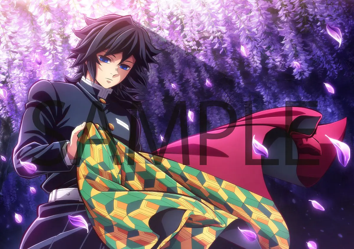 鬼滅の刃 冨岡義勇 ティザービジュアル キャラファイングラフ A3 鬼滅の刃