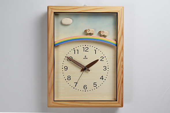 ひつじと雲の電波時計／商品一覧 | キコリ 手づくり時計工房【本店