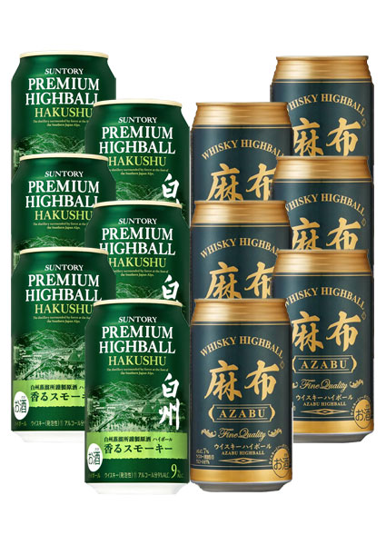 SUNTORY 白州ハイボール ⁄山崎プレミアムハイボールセット各3缶セット