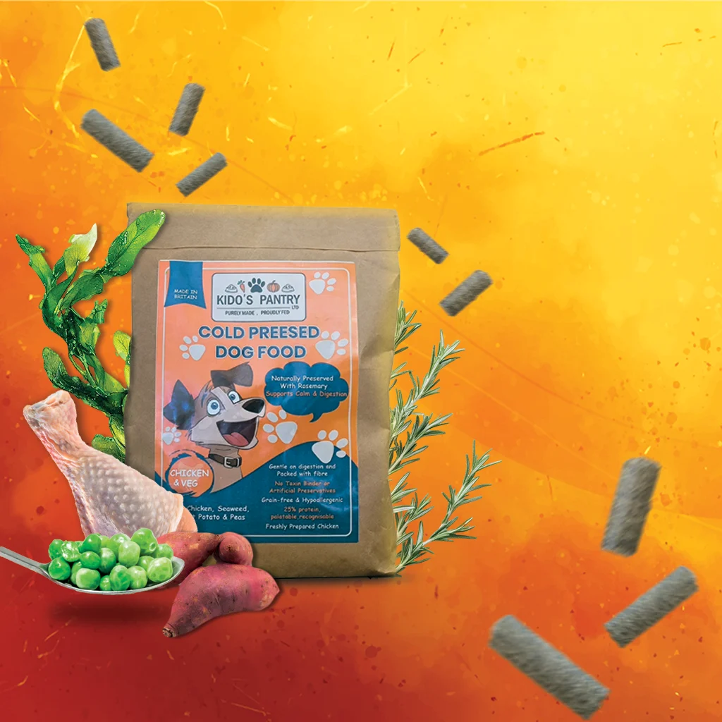 Chicken & Veg Grain-Free Cold-Pressed Dog Food | Kido's Pantry