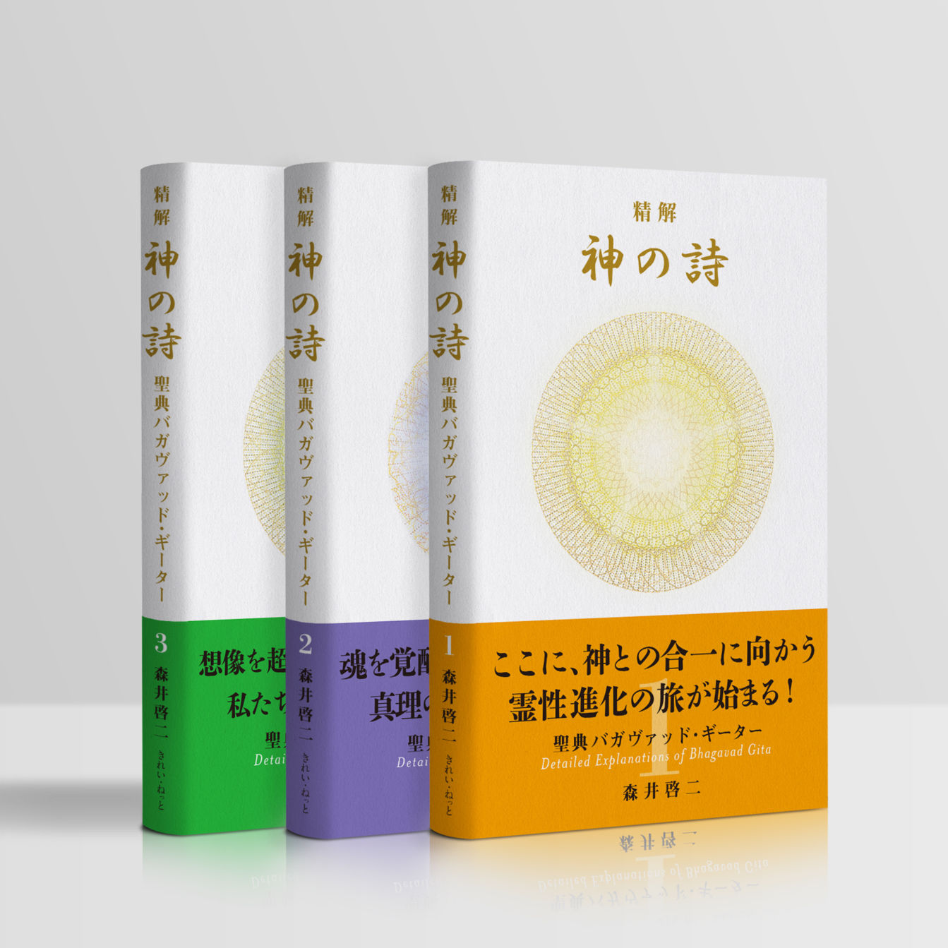 精解 神の詩 聖典バガヴァッド・ギーター 3巻セット発売しました