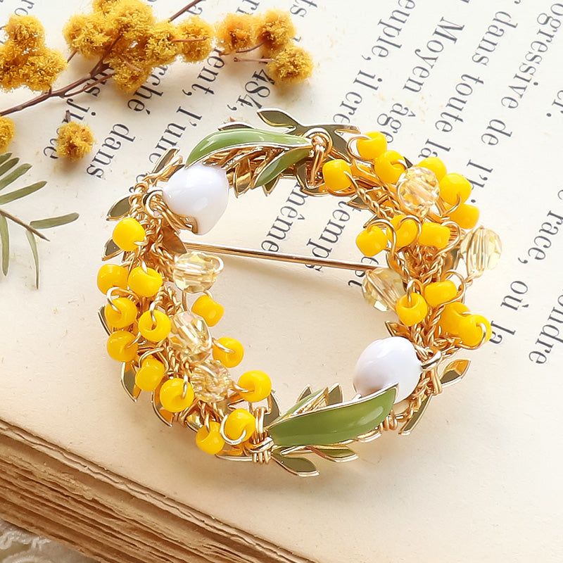 メタルリングブローチ ゴールド – 貴和製作所オンラインストア