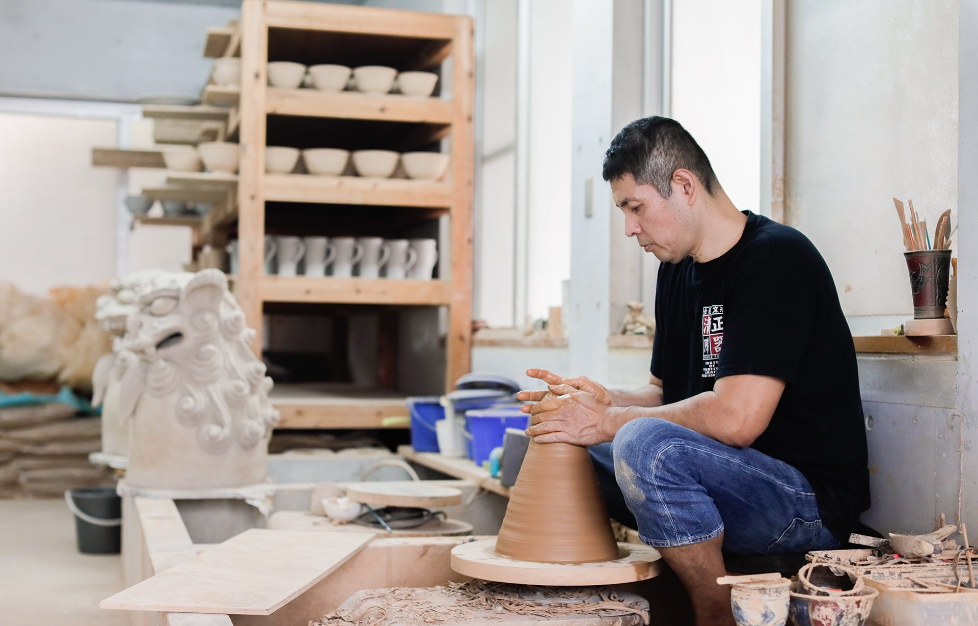 九谷焼 汲出茶碗 5客 染付 古九谷 龍 箱付 九谷焼 汲出茶碗 5