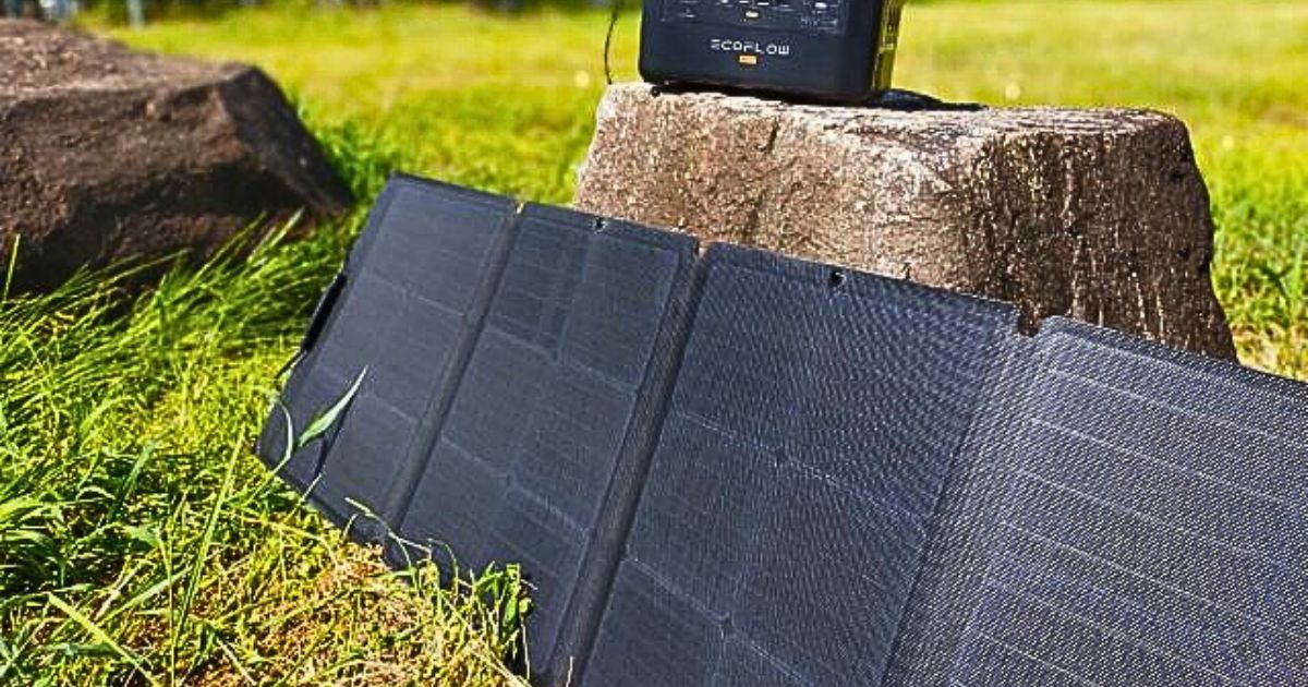 ECO FLOW 110W ソーラーパネル ECOFLOW 110Wソーラーパネル 両面受光