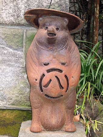 たぬき狸レトロ 鉄製 柳森神社 おたぬき様 福寿神の狸 STEINS;GATE