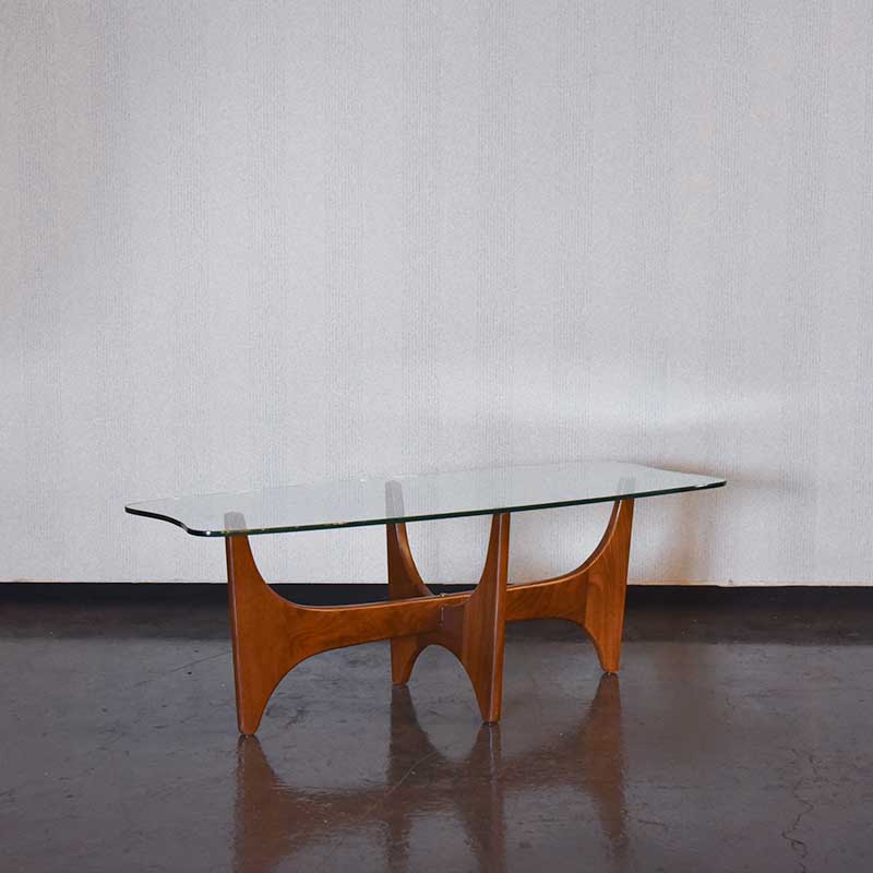 ミッドセンチュリー スペースエイジ センターテーブル ガラステーブル