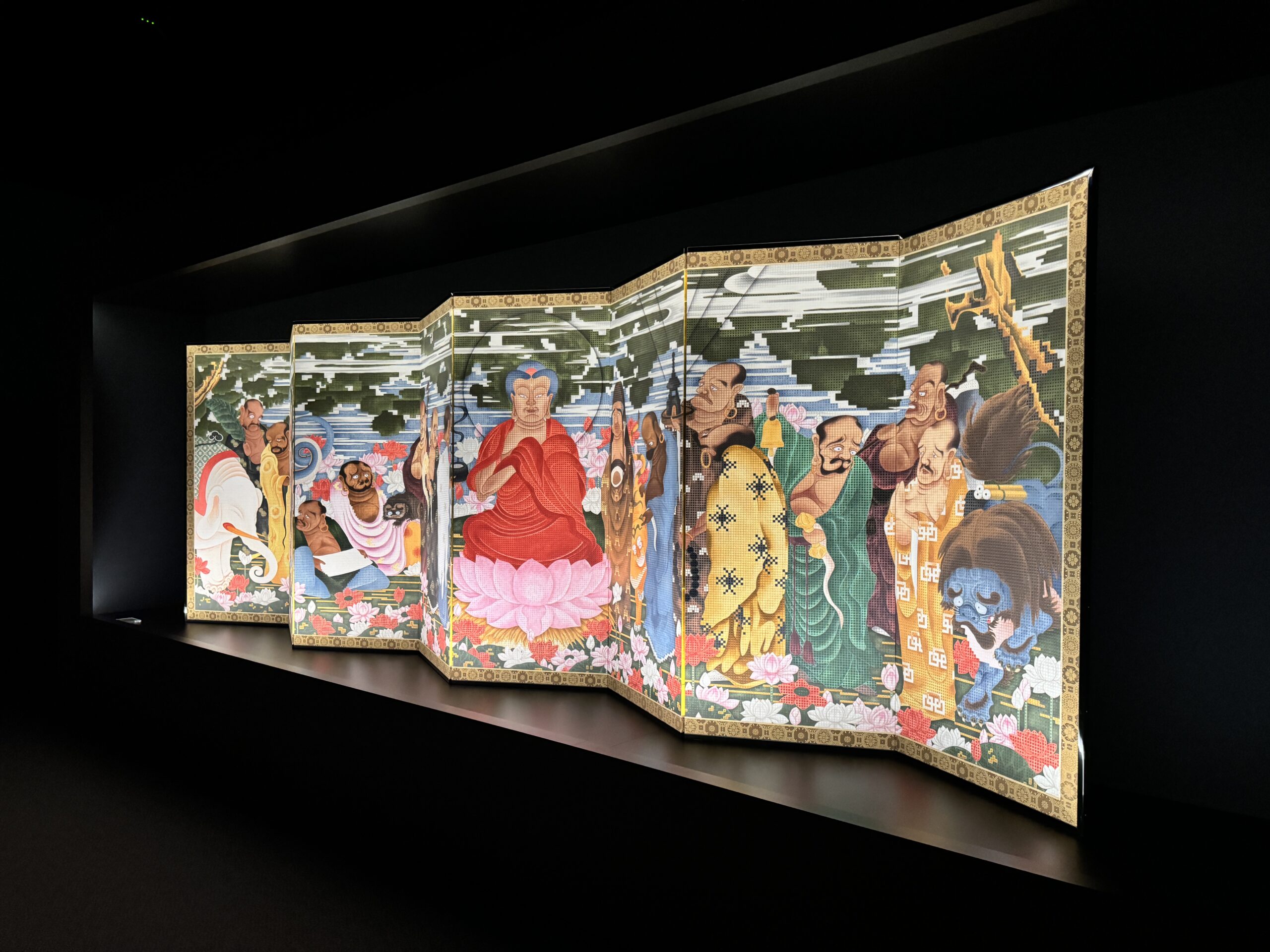 伊藤若冲《釈迦十六羅漢図屏風》デジタル推定復元プロジェクト | Works