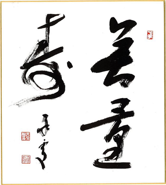 将棋 羽生善治 サイン色紙 貴重 升田幸三 将棋 直筆色紙 サイン 署名