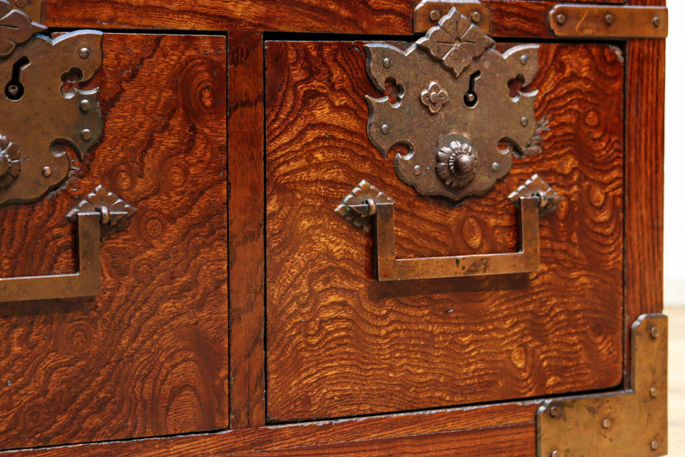 週末◇10%お値下げ中】昭和レトロ 螺鈿細工 和箪笥 2段小物入れ 葡萄