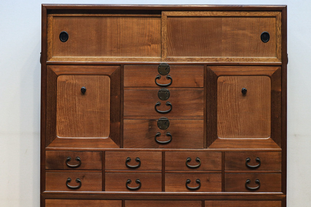 全面総桑材!! 素材の風合いが心地の良い収納箪笥 BB2228 – 古福庵