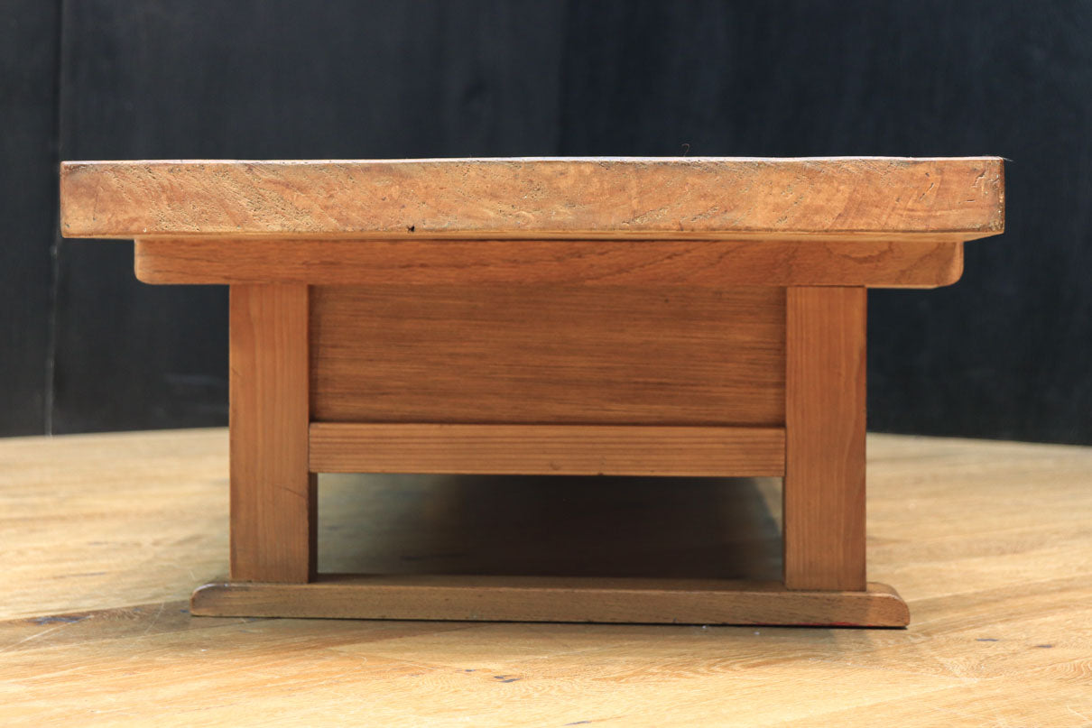 テレビ台に!! 一枚板を使用した頑丈な木地色の裁ち台 BB2241 – 古福庵