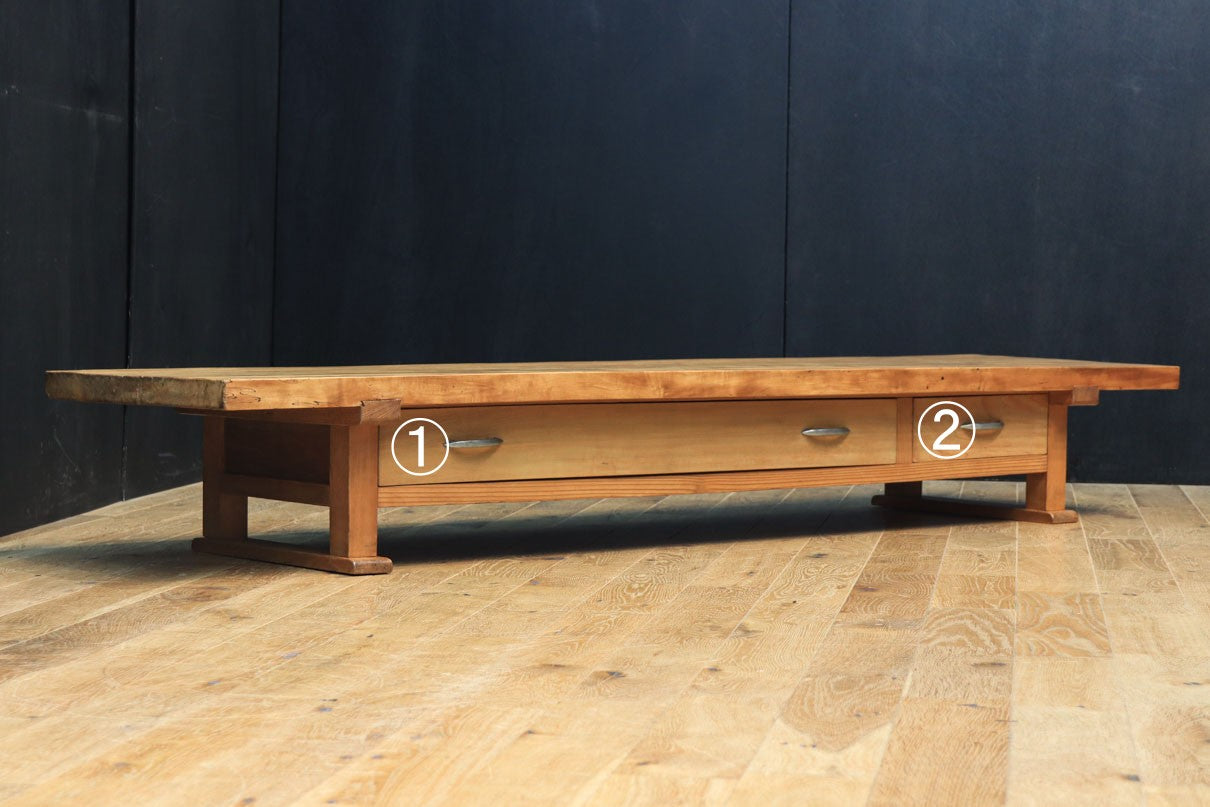 新入荷！レトロ・アンティーク！古い一枚板の裁ち板！無垢板テレビ台古