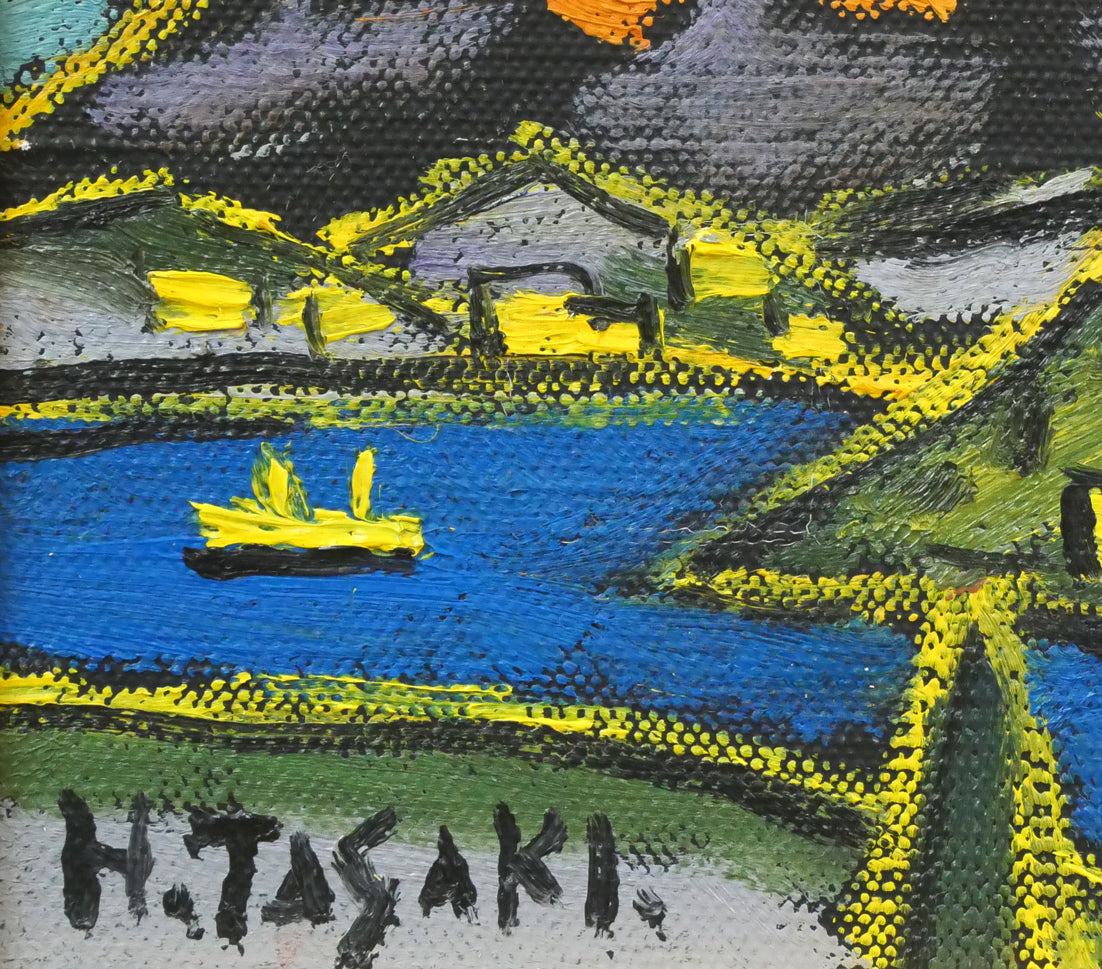 油絵現代アートM M  作者あんどうまさひろ油彩画