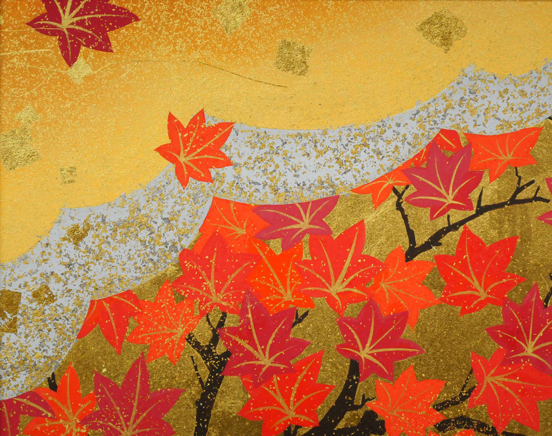 富士山 日本画 成田環作家印付き 富士山 日本画 成田環作家印付き