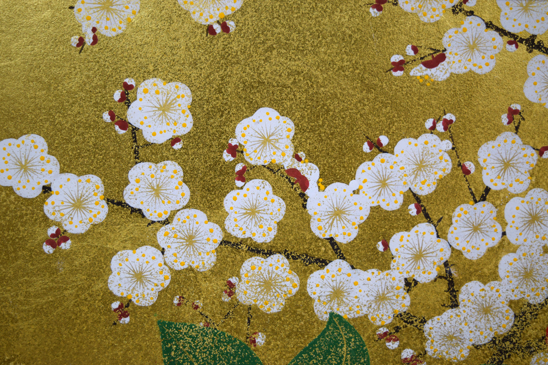 日本画琳派渡辺章雄 作千両万両 東林院