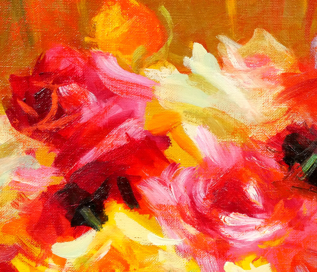 中島裕子 油絵 薔薇 バラ F3 中島裕子 油絵 薔薇 バラ F3 中島裕子