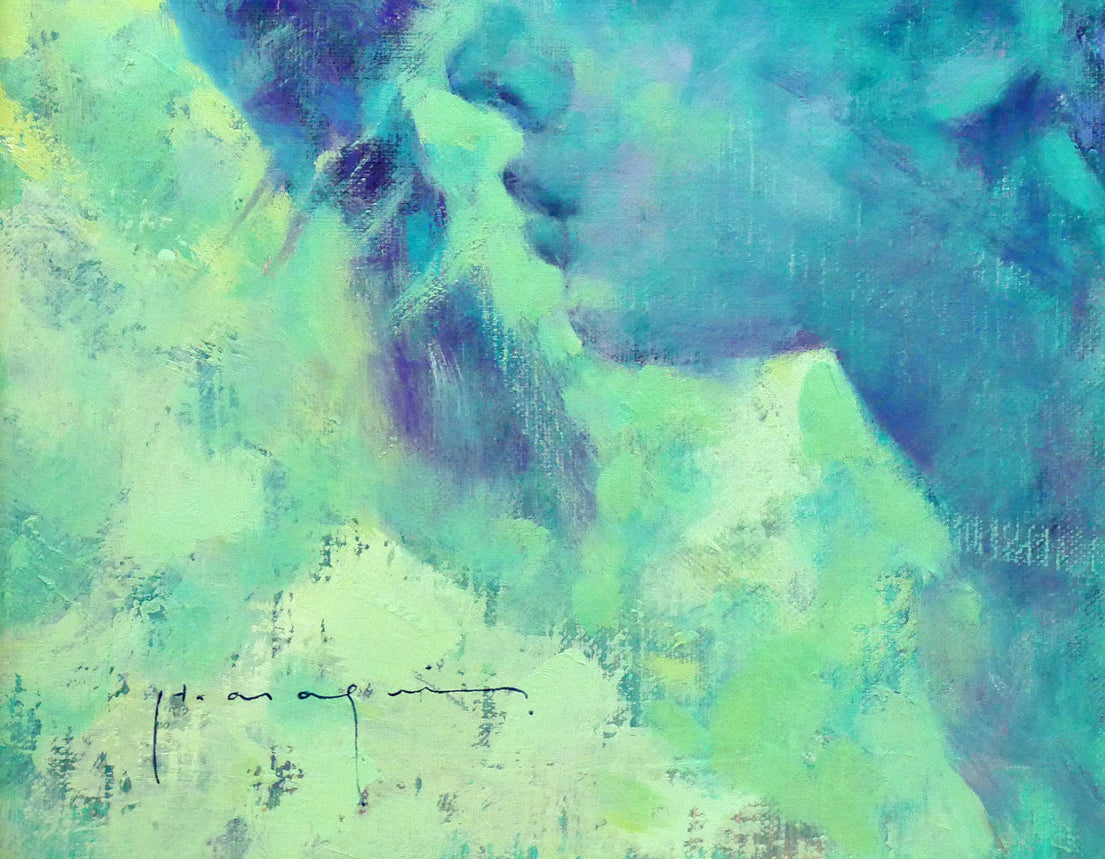 荒木尚「風」油絵・F6号 絵画買取・販売の小竹美術