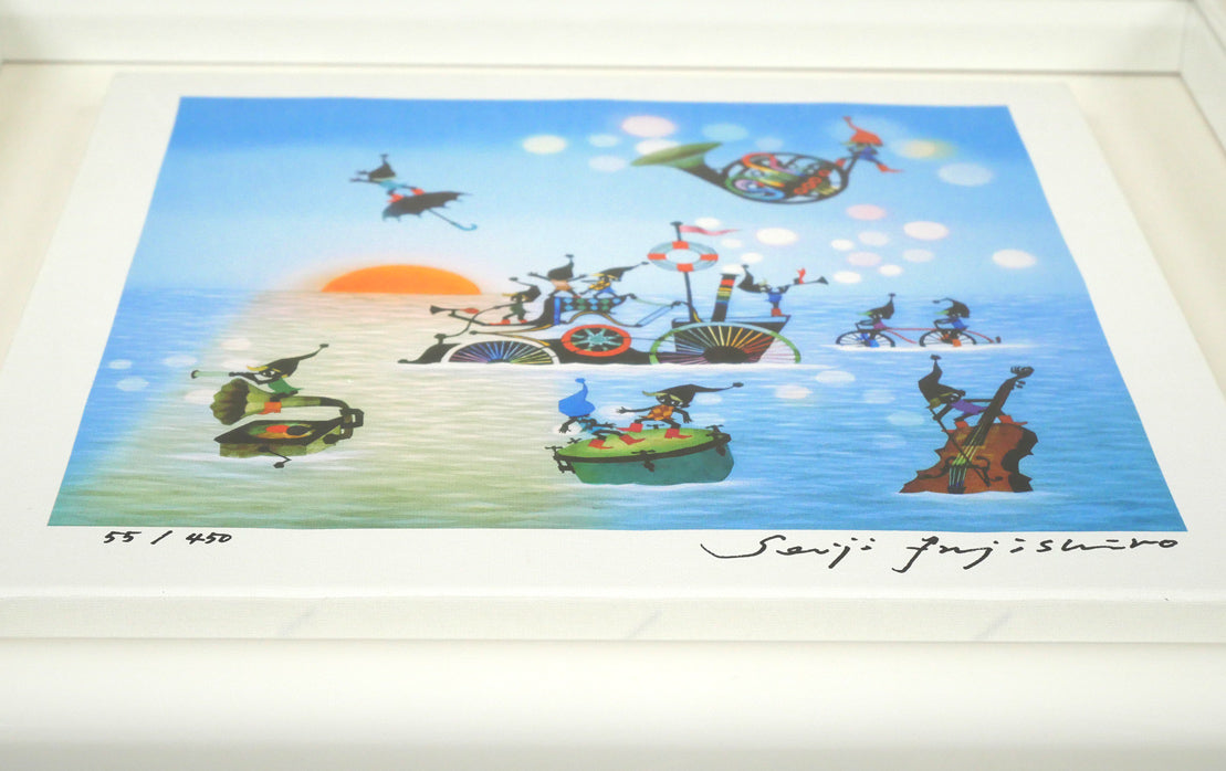 藤城清治「こびとの旅立ち」ジクレー版画 絵画買取・販売の小竹美術