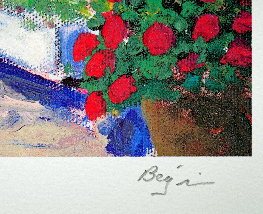 ギィ・ベガン Guy Begin 絵画「私の庭の香り」 ジグレー 版画 ギィ