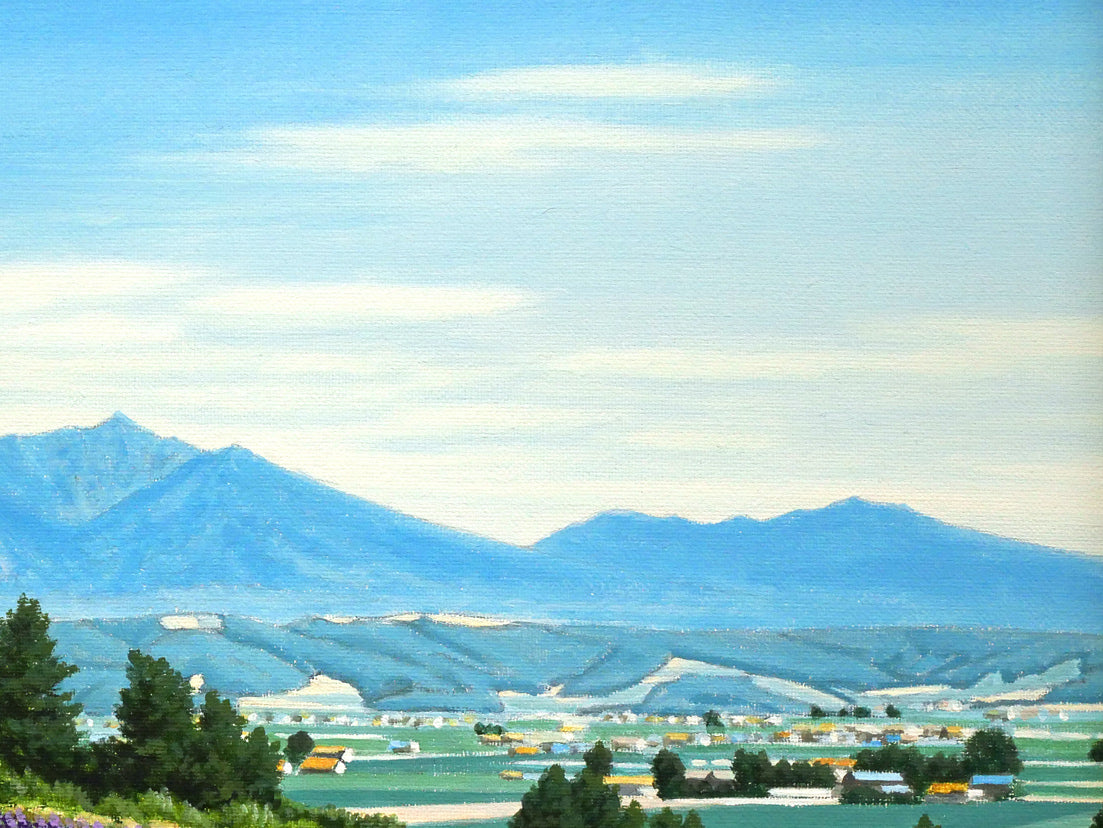 ☆伊藤正一☆「春の斜里岳」アクリル画 F4号 未使用！ ☆伊藤正